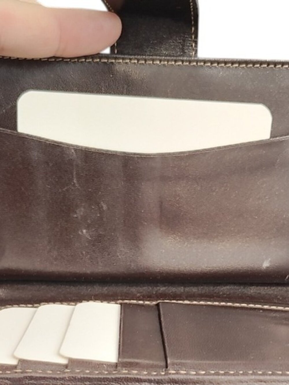 Fendi | Brown Zucca Canvas & Leather | Snap Wallet | missing kisslock - Picture 7 of 10